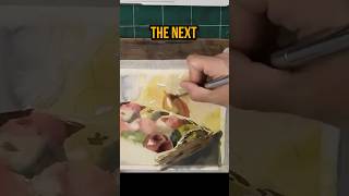 Why the 1st wash doesn’t matter in watercolor 🎨 #watercolor #shorts