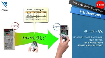 파라미터 백업 기능 내장 탈착식 단자대로 안심 백업!!