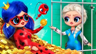 New Adventures of Ladybug and Elsa! 31 DIYs for LOL Surprise