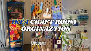 what I got from IKEA to optimize my craft room space