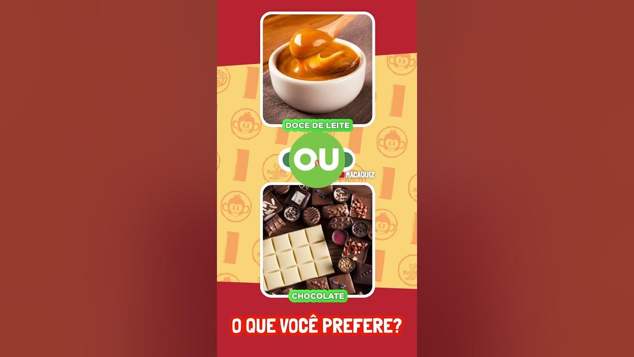 🔁O QUE VOCÊ PREFERE? 🍫 COMIDA DOCE vs 🍕 COMIDA SALGADA, Edição: Comida, Jogos das escolhas