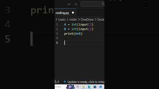 Python Challenge #1 –  Can You Fix This Input Bug ?                               #shorts