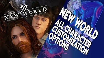 Every Character Customization Option in New World