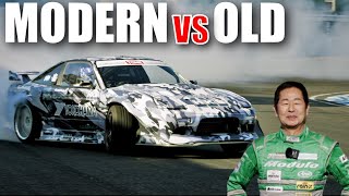 DK Tsuchiya drives Modern Drift Car - What's the difference in modern and old drifting?