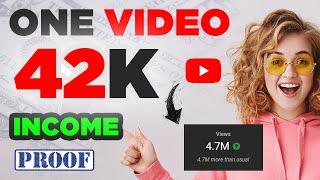 Single Video Revenue 42K Generated With Proof | YouTube Income screenshot 2