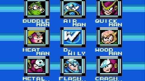 Megaman 2 Boss Selection Screen