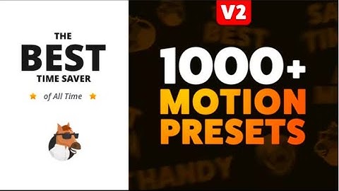 Motion Presets for Animation Composer V2 - Videohive Template