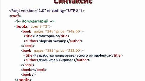 Что такое документ в формате XML