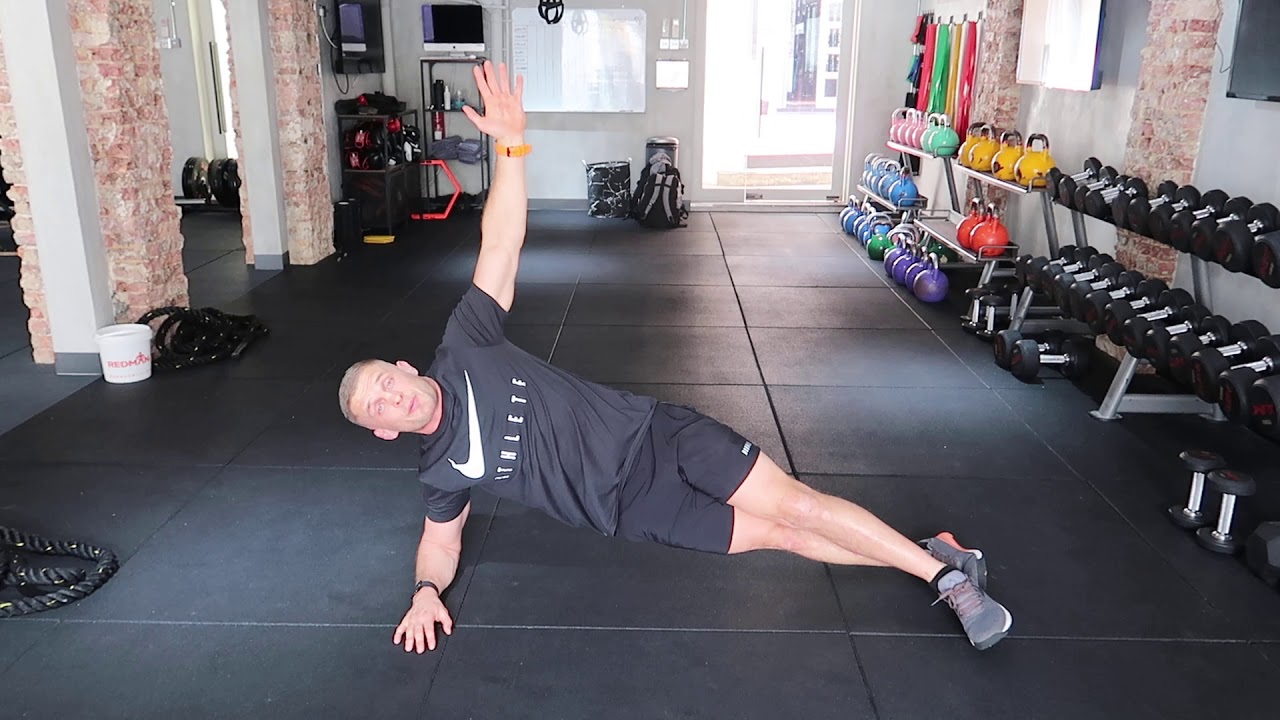 Side Plank Internal Rotation Side plank rotation - YouTube
