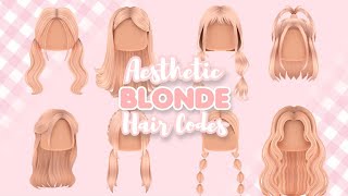 Blonde hair code for Bloxburg & Roblox | ANNA