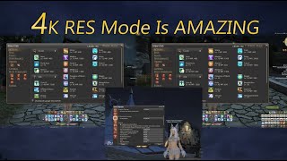 FFXIV: 4K Ui Resolution Mode is AMAZING