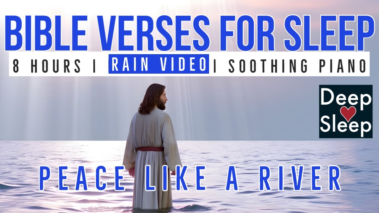 Sleep Scriptires ️8 Hours Deep Sleep BIBLE VERSES RAIN VIDEO Christian Meditation ...