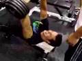 Maxime duval  db bench press 100lbdamm