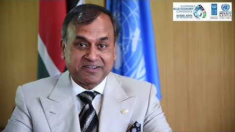 UN Resident Coordinator and UNDP Resident Representative, Siddharth Chatterjee, Blue Economy message