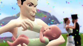 РОДЫ НА СВАДЬБЕ В SIMS 4