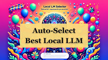 Auto Select the Best Local LLM for your User Prompt | Ollama + Langchain + Streamlit Implementation