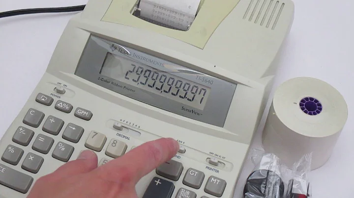 Texas Instruments TI-5640 Heavy Duty Electric Office Calculator