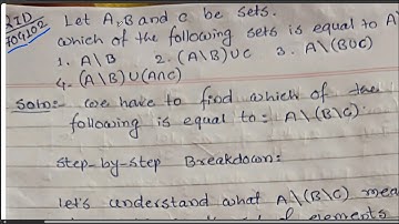 CSIR NET Mathematics December 2024 Solution l QID 704102 #QID704102#Question_ID_704102 @VidyaaSagarr