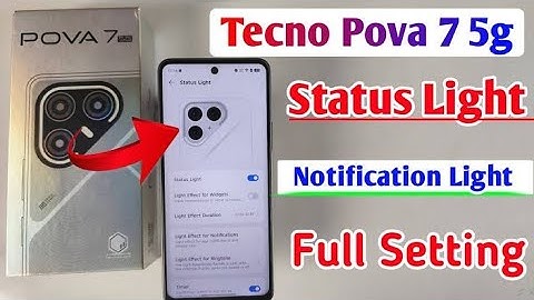 Tecno Pova 7 pro 5g| Tecno Pova 7 pro 5g status light | Tecno pova 7 pro delta light 