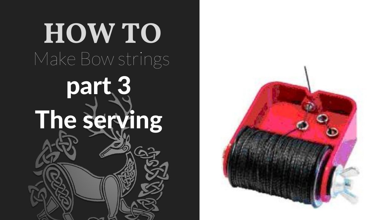 Fitting a serving on your bowstring Fairbow DVD Making traditional