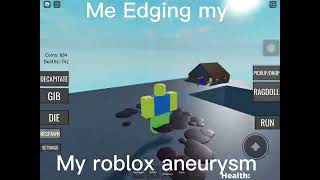 Me Edging My Roblox Aneurysm