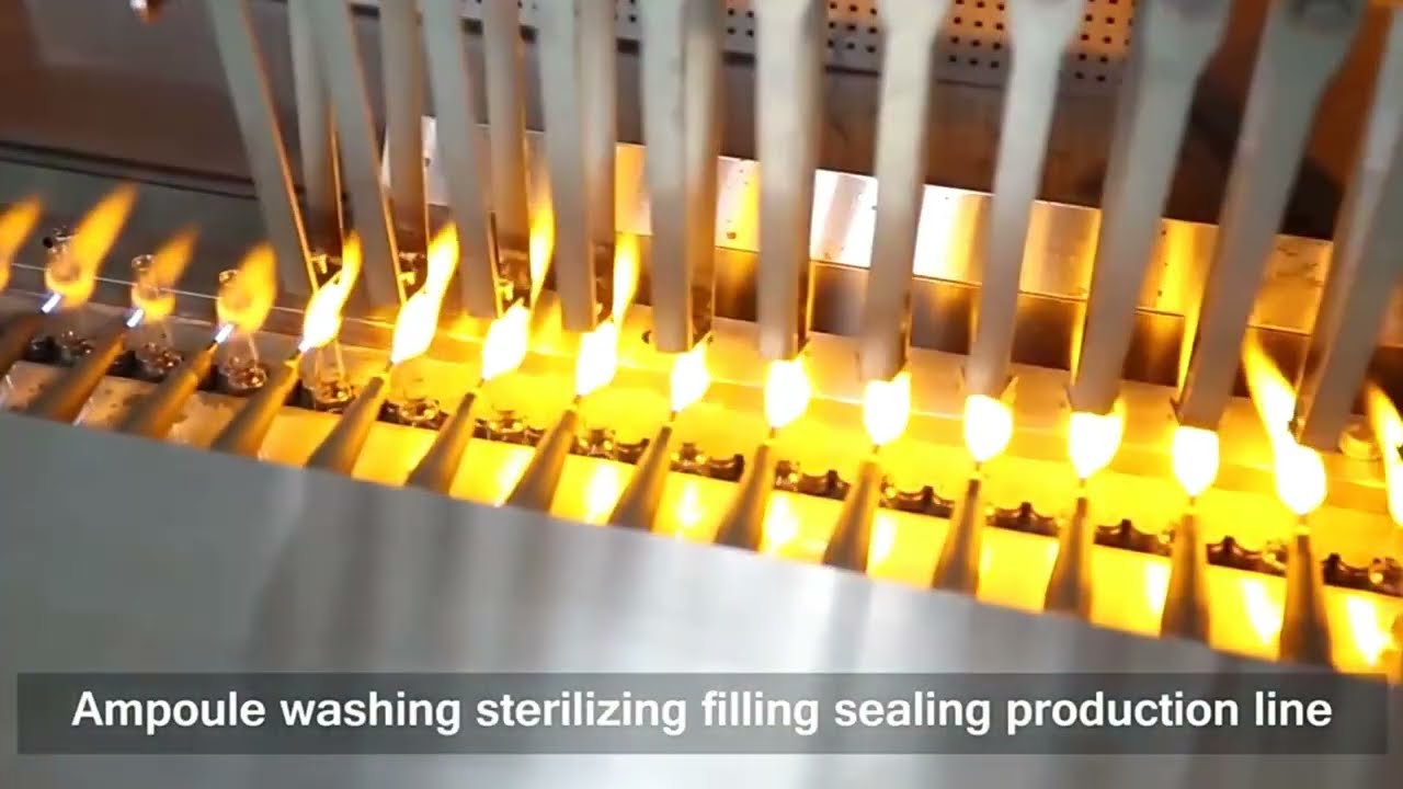 Ampoule washing sterilizing filling sealing production line