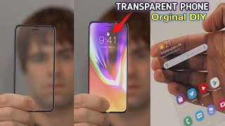 how to make a transparent display at home | DIY Transparent Screen | transparent  phone screenshot 1