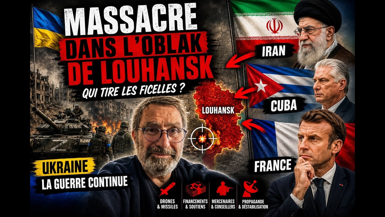 Ukraine Massacre dans l'oblask de Louhansk Iran Etats-Unis France , douce France !