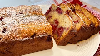 Raspberry Loaf Cake | Fruit Dessert # 35