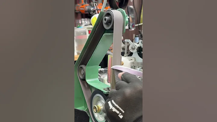 Here is how I do tip work on 1x30 sharpeners on thin knives without slipping inside the angle guide