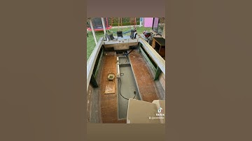 finished side pockets into penguin Hunter first of the Bertram shipwright boat building fibreglass