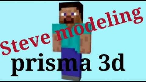 How to make Minecraft Steve 3d model in prisma 3d
