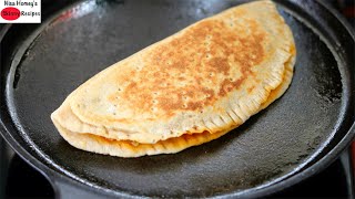 No Oven, No Yeast, & No Cheese Whole Wheat Veg Pizza Recipe - How To Make Atta Pizza Without Oven