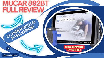 Review van de MUCAR 892BT - De eerste scanner met AI is er! Kan nu iedereen thuis storingen diagn...