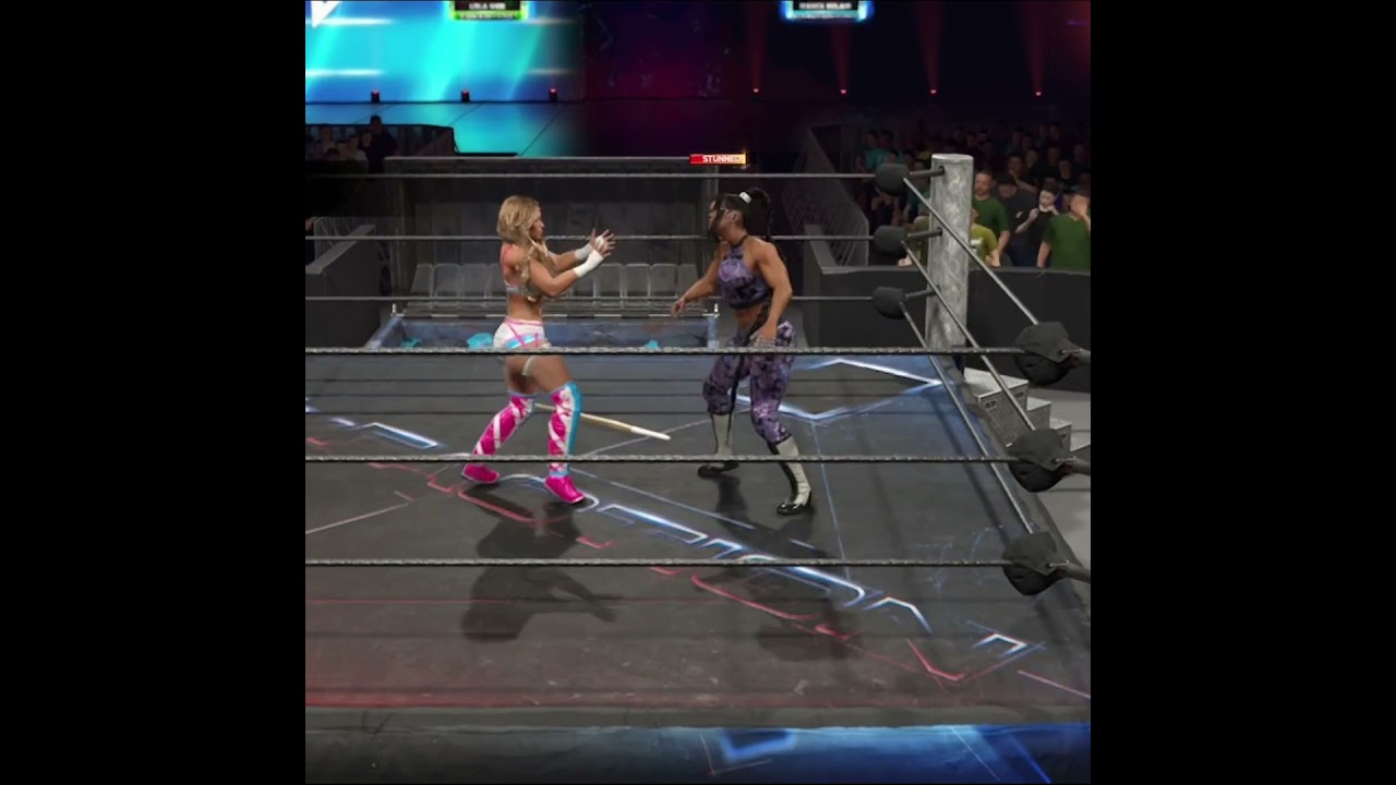 WWE 2K26  Lola Vice HITS 3 Spinning Backfists Then Put Bianca Belair IN THE DUMPSTER TO WIN