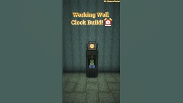 Working Wall Clock Build! ⏰ #minecraft #minecraftbuilding #minecrafttutorial #minecraftbuild