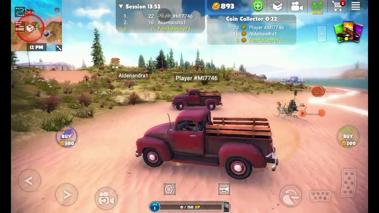 Playing car tag in OTR (off the road)