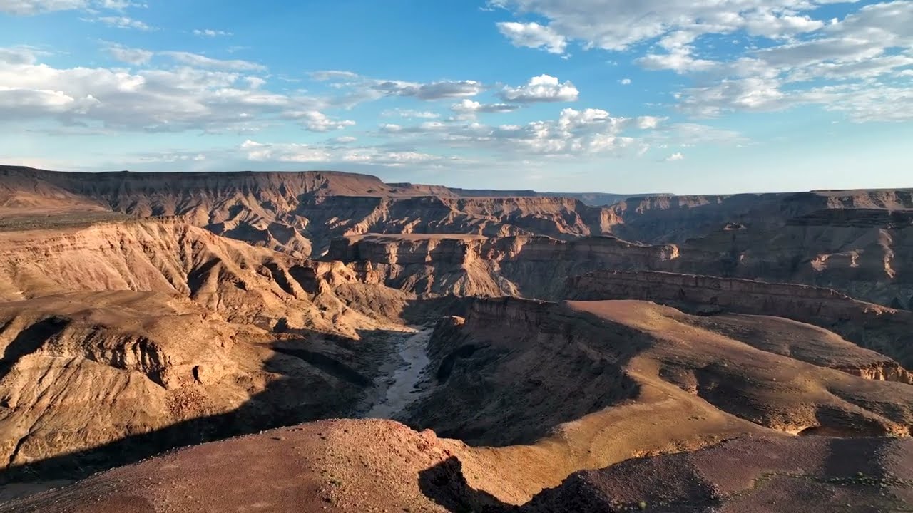 The Fish River Canyon in Namibia from DJI Mavic 3