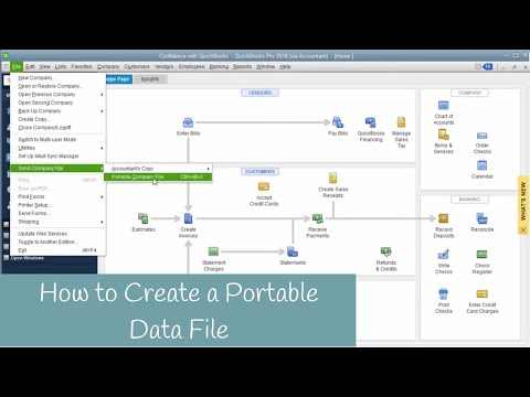 Vidéo: Comment créer un fichier portable dans Quickbooks ?