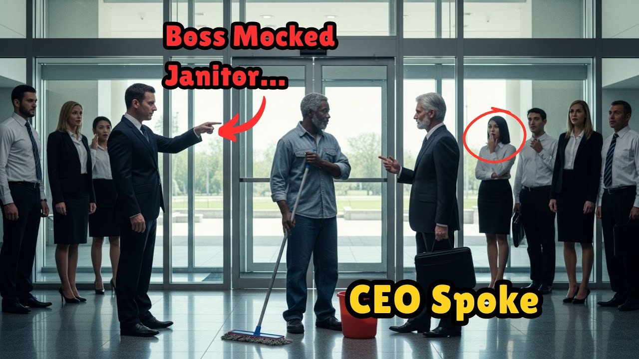 Boss Mocked Janitor — CEO's One Line Ended Him - YouTube