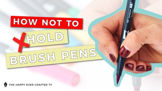 Pentel Brush Pens vs Tombow Fudenosuke Pens - Natasha Miller Creat