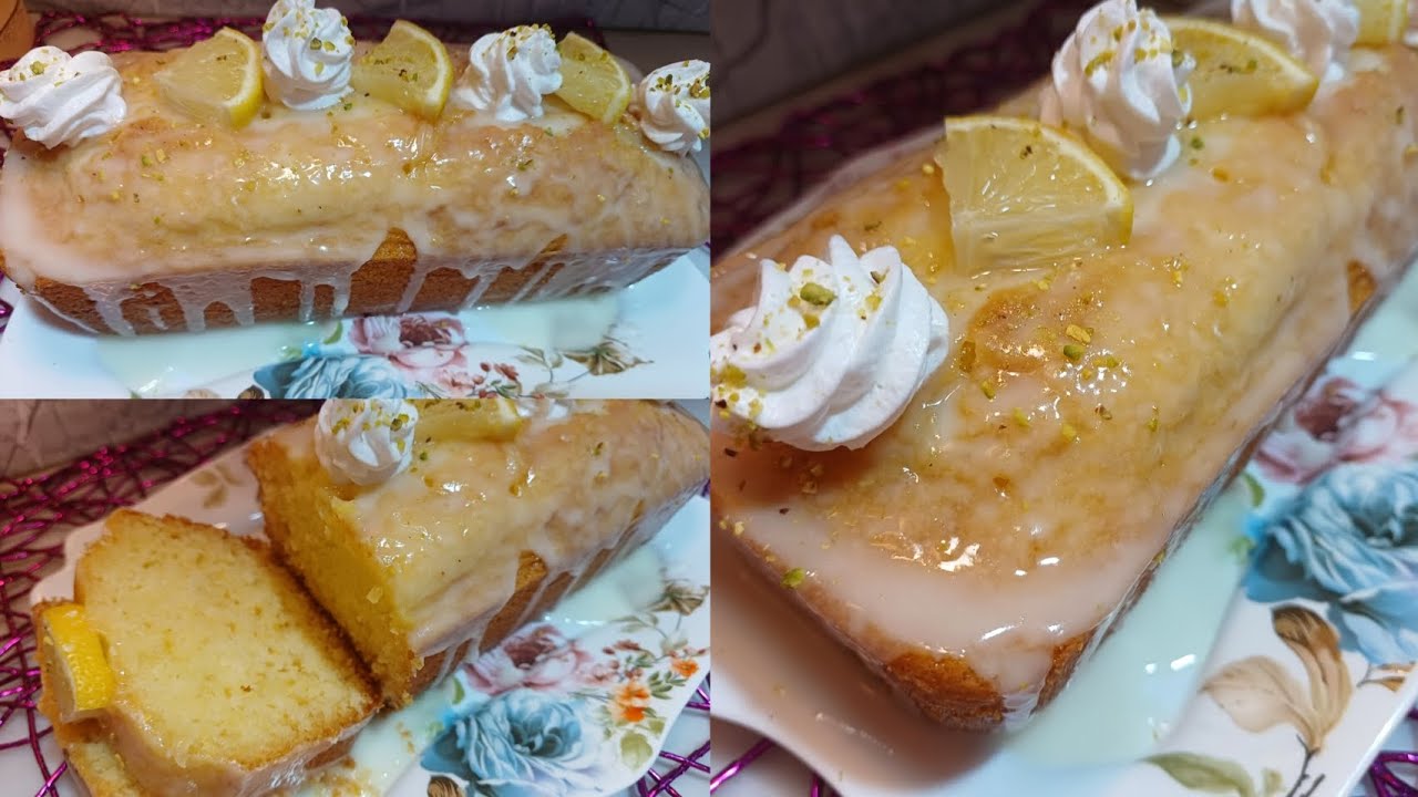 لعشاق الليمون:🍋كيك  اسفنجي بذوق الليمون وصفة بنينة خفيفة و سهلة التحضير 👌