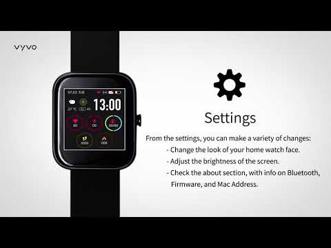 Navigating the Menu on Your Vyvo Watch Lite SE - YouTube