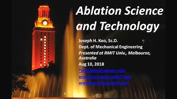 Seminar #2 | Ablation Science and Technology: Processing, Characterization, and Modeling