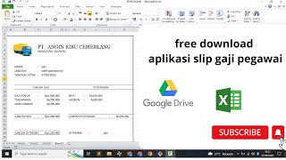 Download Format Slip Gaji Pegawai Microsoft Excel gratis | Slip gaji microsoft excel