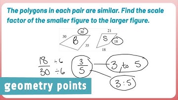 Geometry Points: Find the Scale Factor of Two Similar Polygons
