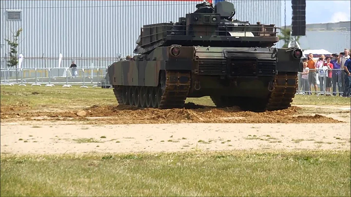M1A1 ABRAMS BATTLE TANK AT ALLISON TRANSMISSION OP...