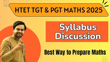 HTET TGT Maths 2025 Syllabus | HTET PGT Maths 2025 Syllabus Discussion  by Rakesh Chhoker