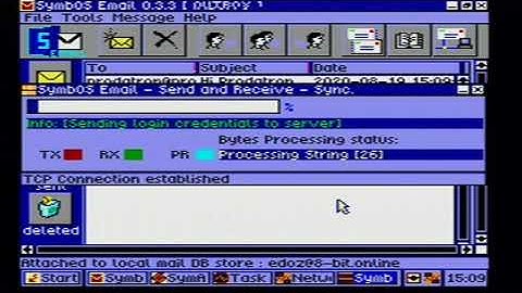 Sending a email to Prodatron, creator of SymbOS
