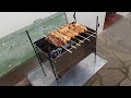 Mini charcoal grill for shashlik